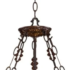 Robert Louis Tiffany Bronze Pendant Chandelier 22" Wide Rustic Floral Garden Stained Glass 3-Light Fixture For Dining Room House Foyer Kitchen Island -Lighting Specialty Store GUEST b3f42db0 e79c 4aa9 922f a89d7d0c211e