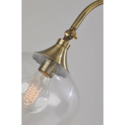 Bradford Floor Lamp (Includes Light Bulb) Antique Brass - Adesso 4 Bradford Floor Lamp (Includes Light Bulb) Antique Brass - Adesso - Image 2