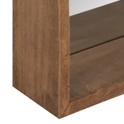 18" X 24" Hutton Functional Wall Mirror Rustic Brown - Kate & Laurel All Things Decor -Lighting Specialty Store GUEST b5669193 80e1 48d0 856e 615680c11d78