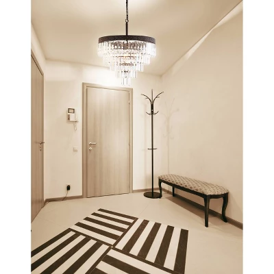 20" Wyatt Crystal Chandelier (Includes Energy Efficient Light Bulb) Bronze - JONATHAN Y 6 20" Wyatt Crystal Chandelier (Includes Energy Efficient Light Bulb) Bronze - JONATHAN Y - Image 4