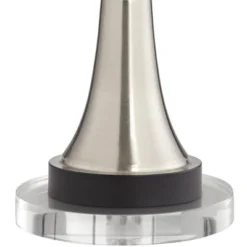 360 Lighting Seymore Modern Table Lamps Set Of 2 With Round Risers 27" Tall Brushed Nickel USB Charging Port White Drum Shade For Living Room Desk -Lighting Specialty Store GUEST b6f3c661 aa4a 4ca2 ae0c 06b7af49e940