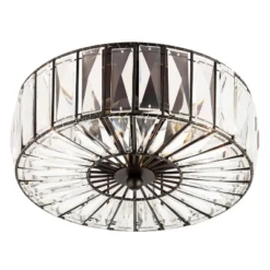 11.5" Crystalline Semi-Flush Mount Pendant Clear - River Of Goods -Lighting Specialty Store GUEST b89c3755 7128 4215 88eb e97e5632b6db