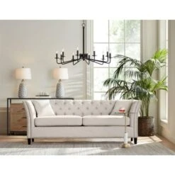 360 Lighting Carlton Modern Table Lamps 28 1/4" Tall Set Of 2 Gray Wash Off White Fabric Drum Shade For Bedroom Living Room Bedside Nightstand Office -Lighting Specialty Store GUEST b9242202 a6a9 42d8 9219 e1107aeca457