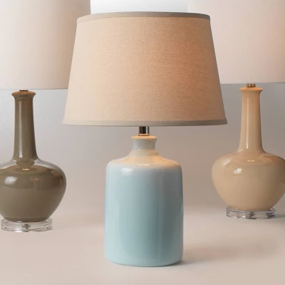 Milk Jug Table Lamp With Tapered Shade Blue - Splendor Home 4 Milk Jug Table Lamp With Tapered Shade Blue - Splendor Home - Image 2