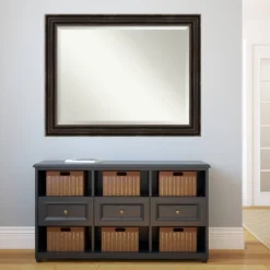 46" X 36" Beveled Stately Bronze Wall Mirror - Amanti Art -Lighting Specialty Store GUEST bcadb7ac 73a7 4a6e 88d4 6579bf1cd4a1