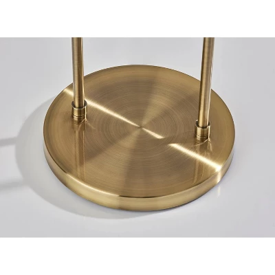 Joey Floor Lamp Antique Brass - Adesso 7 Joey Floor Lamp Antique Brass - Adesso - Image 5