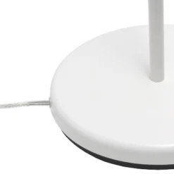 Swing Arm Floor Lamp With Glass Cylindrical Shade White - Lalia Home -Lighting Specialty Store GUEST c0ac1f70 cee4 4bfd af7a 7cb2ebb24925