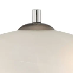 360 Lighting Simon Modern Accent Table Lamps Set Of 2 21" High Silver With USB Charging Port White Glass Dome Shade For Bedroom Living Room House Desk -Lighting Specialty Store GUEST c64e20ec 886d 4da7 9f82 a556d6086ee6