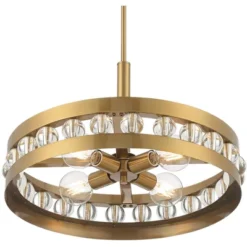 Stiffel Artyom Warm Gold Ring Pendant Chandelier 21 1/2" Wide Modern Clear Crystal Balls 4-Light Fixture For Dining Room House Foyer Kitchen Island 12 Stiffel Artyom Warm Gold Ring Pendant Chandelier 21 1/2" Wide Modern Clear Crystal Balls 4-Light Fixture For Dining Room House Foyer Kitchen Island -Lighting Specialty Store GUEST c682a296 6a2b 415c 9da2 ba6a85b83702