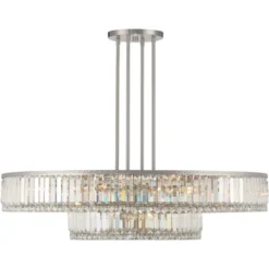 Stiffel Brushed Nickel Chandelier 40 1/4" Wide Modern 2-Tier Frame Clear Crystal 16-Light Fixture For Dining Room House Entryway 13 Stiffel Brushed Nickel Chandelier 40 1/4" Wide Modern 2-Tier Frame Clear Crystal 16-Light Fixture For Dining Room House Entryway -Lighting Specialty Store GUEST c7c419b8 8817 450f 8b79 048ec5d2ee11
