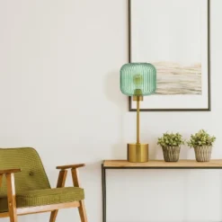 21" Jasmine Globe Shade Table Lamp Green - River Of Goods -Lighting Specialty Store GUEST c9014cc3 82df 4e84 b3a2 d6ecf1fe7f51