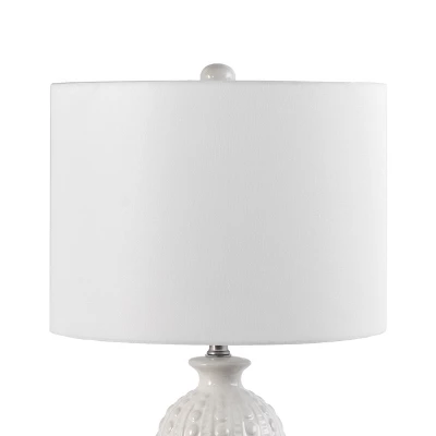 NuLOOM Flint Ceramic 30" Table Lamp Lighting - Cream 30" H X 15" W X 15"D 7 NuLOOM Flint Ceramic 30" Table Lamp Lighting - Cream 30" H X 15" W X 15"D - Image 5