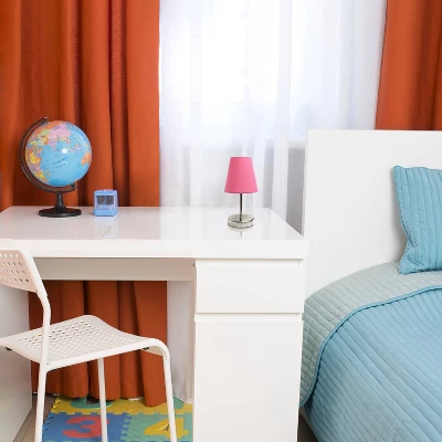 10.5" Petite Metal Stick Bedside Table Desk Lamp In Sand Nickel With Fabric Shade Pink - Creekwood Home 7 10.5" Petite Metal Stick Bedside Table Desk Lamp In Sand Nickel With Fabric Shade Pink - Creekwood Home - Image 5