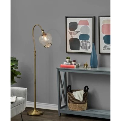 Bradford Floor Lamp (Includes Light Bulb) Antique Brass - Adesso 3 Bradford Floor Lamp (Includes Light Bulb) Antique Brass - Adesso