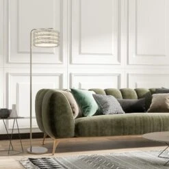 61.5" Quigley Silver Drum Shade Floor Lamp - River Of Goods -Lighting Specialty Store GUEST e0552cea 5651 4124 8719 1519f4bc3f34