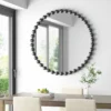 33.8" X 24.3" Round Marlowe Decorative Wall Mirror Black - Madison Park Signature -Lighting Specialty Store GUEST e2164717 4054 4c75 b7f9 28b60ace1193
