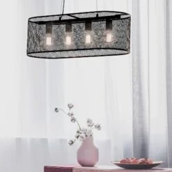 30" 4-Light Gianna Chandelier Black - River Of Goods -Lighting Specialty Store GUEST e76d4c79 47be 42e5 aefb d0cf022d1c18
