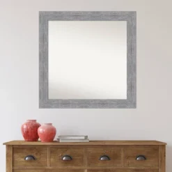31" X 31" Non-Beveled Bark Rustic Gray Wall Mirror - Amanti Art 14 31" X 31" Non-Beveled Bark Rustic Gray Wall Mirror - Amanti Art -Lighting Specialty Store GUEST e775086a 80dc 4a72 94e6 79d7949ec1e9