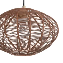 13.5" 1-Light Linnea Pendant Rattan Brown - River Of Goods -Lighting Specialty Store GUEST e85ec606 3047 45bd b2a2 891d1eeb1190