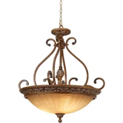 Kathy Ireland Sterling Estate Golden Bronze Pendant Chandelier 26 1/2" Wide Rustic Champagne Bowl Shade 3-Light Fixture For Dining Room Kitchen Island -Lighting Specialty Store GUEST e8c44eec 4da0 40e7 8e63 30f6c9088e63