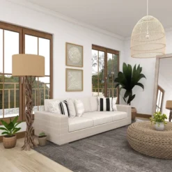 Rustic Floor Lamp Beige - Olivia & May 24 Rustic Floor Lamp Beige - Olivia & May -Lighting Specialty Store GUEST e9e330c8 bfdc 478a a1a9 1fc10b4114d8