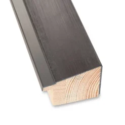 29" X 29" Non-Beveled Domus Wood Bathroom Wall Mirror Dark Silver - Amanti Art