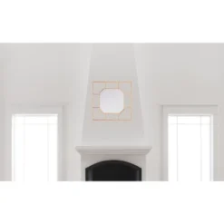 26" Modern Square Mirror Gold - ZM Home -Lighting Specialty Store GUEST ec71efa5 884b 4ecb 8ee5 5bae64c046db