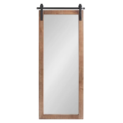 18" X 50" Cates Full Length Wall Mirror Rustic Brown - Kate & Laurel All Things Decor 3 18" X 50" Cates Full Length Wall Mirror Rustic Brown - Kate & Laurel All Things Decor