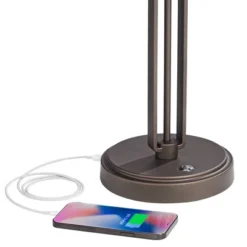 Franklin Iron Works Turnbuckle Rustic Farmhouse Desk Lamp 25" High Oil Rubbed Bronze With USB Charging Port LED Adjustable Metal Shade For Bedroom 12 Franklin Iron Works Turnbuckle Rustic Farmhouse Desk Lamp 25" High Oil Rubbed Bronze With USB Charging Port LED Adjustable Metal Shade For Bedroom -Lighting Specialty Store GUEST ee5cad06 e421 4683 a727 429ed879e611