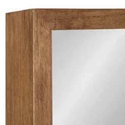 30" X 30" Hutton Square Wall Mirror Rustic Brown - Kate & Laurel All Things Decor -Lighting Specialty Store GUEST eed430cb cc48 4670 b67b 311b22226847