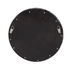 Round Patterson Decorative Wall Mirror Black - Howard Elliott -Lighting Specialty Store GUEST f160f654 f02d 42dd a482 24ad8ab9f1b0