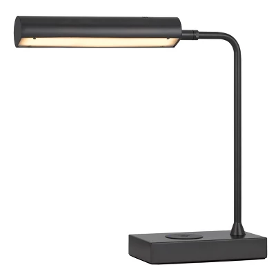 17.5" Metal LED Desk Lamp With Wireless Charging Gray (Includes LED Light Bulb) - Cal Lighting 4 17.5" Metal LED Desk Lamp With Wireless Charging Gray (Includes LED Light Bulb) - Cal Lighting - Image 2