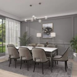 Glass Table Lamp With Drum Shade Silver - Olivia & May -Lighting Specialty Store GUEST f72a3866 6ea3 4e59 aa2b f08d3b655a2e