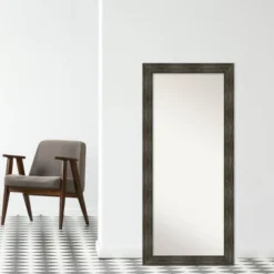 30" X 66" Non-Beveled Rail Rustic Char Full Length Floor Leaner Mirror - Amanti Art 17 30" X 66" Non-Beveled Rail Rustic Char Full Length Floor Leaner Mirror - Amanti Art -Lighting Specialty Store GUEST f977903b 40c1 400b 81d5 cacc423be649