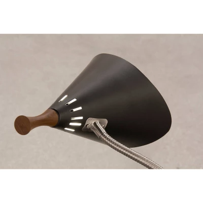 18.5" Draper Gooseneck Desk Lamp Black - Adesso 4 18.5" Draper Gooseneck Desk Lamp Black - Adesso - Image 2