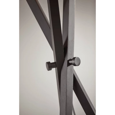 62" Bronx Collection Floor Lamp Black - Adesso 4 62" Bronx Collection Floor Lamp Black - Adesso - Image 2