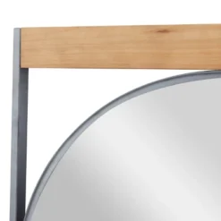 Metal Wall Mirror With Wood Accents Brown - Novogratz -Lighting Specialty Store GUEST fdd34bab 6932 4027 95b8 309003e98c7c