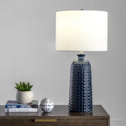 NuLOOM Flint 30" Ceramic Table Lamp