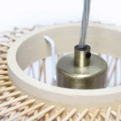 Circular Rattan Pendant Light Beige - Lalia Home -Lighting Specialty Store GUEST fec1793d 1b50 4b90 ad28 549e1140df55